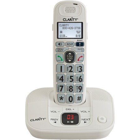 Clarity DECT 6.0 Amplified Cordless Phone with Digital Answering System 53714